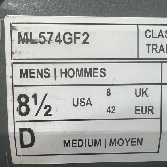 New Balance 574, ML574GF2, Black, Blue, Green, Yellow & Orange - Picture 2 of 13